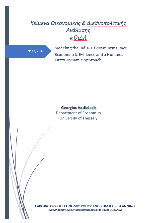 Cover of Modeling the India–Pakistan Arms Race: Econometric Evidence and a Nonlinear Fuzzy-Dynamic Approach
